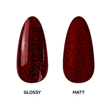 Load image into Gallery viewer, D 2504 – Scarlet Sparkle Nail Dipping Powder – 28gm | Long-Lasting Shimmer Red Dip Powder Nails | Nail Dipping System