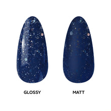 Load image into Gallery viewer, P2551 – Sparkling Navy Duo Pack – TPO & HEMA Free Gel Polish & Nail Lacquer (15ml each) | Long-Lasting, High-Gloss Nail Polish Set