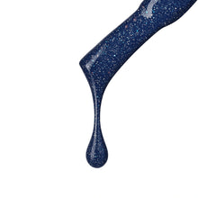 Load image into Gallery viewer, L 2551 – Sparkling Navy Nail Polish – 15ml | High Glossy Gel Like Finish Glitter Navy Blue Nail Lacquer | Sparkle Navy Blue Nail Polish