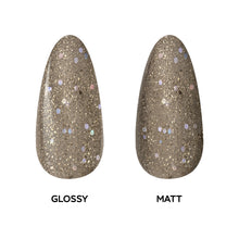 Load image into Gallery viewer, L 2556 – Platinum Pizzazz Nail Polish – 15ml | High Glossy Gel Like Finish Sparkling Metallic Silver Nail Lacquer | Platinum Glitter Nail Polish