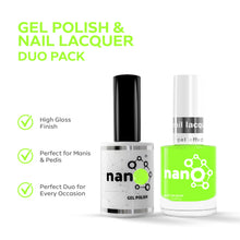 تحميل الصورة إلى عارض المعرض، P2575 – Fresh Lime Duo Pack – TPO & HEMA Free Gel Polish & Nail Lacquer (15ml each) | Long-Lasting, High-Gloss Nail Polish Set
