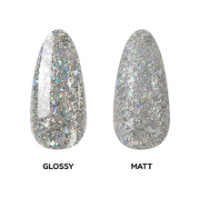 Load image into Gallery viewer, N 2586 – Silver Shadow Gel Polish – 15ml | Long-Lasting, High-Glossy Glitter Silver Nail Polish Gel
