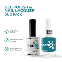 Load image into Gallery viewer, P2606 – Ocean Depth Duo Pack - TPO & HEMA Free Gel Polish & Nail Lacquer (15ml each) | Long-Lasting, High-Gloss Nail Polish Set