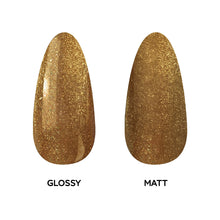 Load image into Gallery viewer, N 2608 – Ginger Glitter Gel Polish – 15ml | Long-Lasting, High-Glossy Glitter Gold Nail Polish Gel