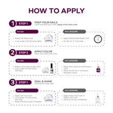 Load image into Gallery viewer, P2621 – Amethyst Twilight Duo Pack – TPO & HEMA Free Gel Polish & Nail Lacquer (15ml each) | Long-Lasting, High-Gloss Nail Polish Set