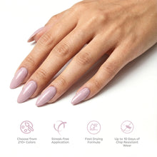 تحميل الصورة إلى عارض المعرض، P2624 – Pastel Lavender Duo Pack – TPO & HEMA Free Gel Polish & Nail Lacquer (15ml each) | Long-Lasting, High-Gloss Nail Polish Set