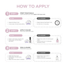 تحميل الصورة إلى عارض المعرض، P2624 – Pastel Lavender Duo Pack – TPO & HEMA Free Gel Polish & Nail Lacquer (15ml each) | Long-Lasting, High-Gloss Nail Polish Set