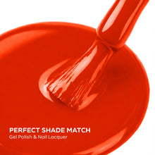 Load image into Gallery viewer, P2629 – Red Inferno Duo Pack – TPO & HEMA Free Gel Polish & Nail Lacquer (15ml each) | Long-Lasting, High-Gloss Nail Polish Set