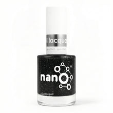 Load image into Gallery viewer, L 2633 – Nightfall Nebula Nail Polish – 15ml | High Glossy Gel Like Finish Glitter Black Nail Lacquer | Black Glitter Nail Polish