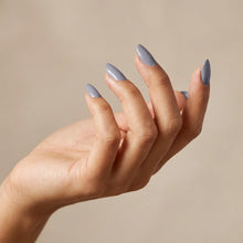 Load image into Gallery viewer, L 2634 – Soft Pewter Nail Polish – 15ml | High Glossy Gel Like Finish Metallic Gray Nail Lacquer | Elegant Silver-Gray Nail Polish