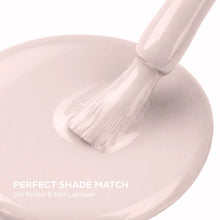 Load image into Gallery viewer, P2638 – Champagne Silk Duo Pack – TPO & HEMA Free Gel Polish & Nail Lacquer (15ml each) | Long-Lasting, High-Gloss Nail Polish Set