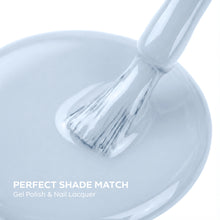 Load image into Gallery viewer, P2662 – Crystal Blue Duo Pack – TPO & HEMA Free Gel Polish & Nail Lacquer (15ml each) | Long-Lasting, High-Gloss Nail Polish Set