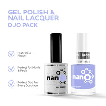 تحميل الصورة إلى عارض المعرض، P2663 – Lavender Field Duo Pack – TPO & HEMA Free Gel Polish & Nail Lacquer (15ml each) | Long-Lasting, High-Gloss Nail Polish Set