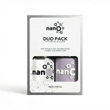 Load image into Gallery viewer, P2816 – Ghost Gray Duo Pack – TPO & HEMA Free Gel Polish & Nail Lacquer (15ml each) | Long-Lasting, High-Gloss Nail Polish Set