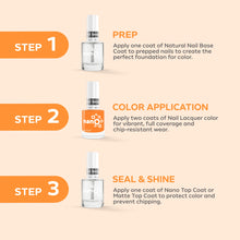 Load image into Gallery viewer, L 2884 – Vibrant Tangerine Nail Polish – 15ml | High Gloss, Gel Like Finish Bright Orange Nail Polish | Bold Orange Nail Lacquer