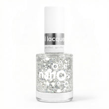 Load image into Gallery viewer, L 2929 Tinsel Twirl Nail Polish – 15ml | High Glossy Gel Like Finish Glitter Silver Nail Lacquer | Sparkling Silver Nail Polish