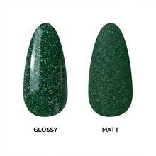 Load image into Gallery viewer, N 3021 – Am I Naughty Gel Polish – 15 ml | TPO & HEMA Free Long-Lasting, High-Glossy Emerald Green Glitter Gel Polish