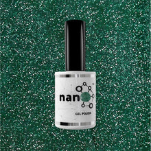 Load image into Gallery viewer, N3021 – Am I Naughty Gel Polish – 15ml | Long-Lasting, High Gloss Emerald Green Glitter Nail Polish Gel