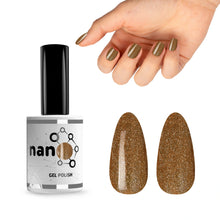 Load image into Gallery viewer, N3025 – Lazy Day Gold Vibes Gel Polish – 15ml | Long-Lasting, High Gloss Golden Glitter Nail Polish Gel