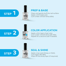 Load image into Gallery viewer, N3029 – Aqua Splash Gel Polish – 15ml | Long-Lasting, High Gloss Aqua Blue Nail Polish Gel