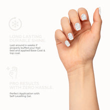 Load image into Gallery viewer, N3035 – Marbled Mist Gel Polish – 15ml | High Gloss White & Gray Marble Effect Nail Polish Gel