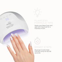 Load image into Gallery viewer, N3035 – Marbled Mist Gel Polish – 15ml | High Gloss White & Gray Marble Effect Nail Polish Gel