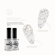 Load image into Gallery viewer, N3035 – Marbled Mist Gel Polish – 15ml | High Gloss White & Gray Marble Effect Nail Polish Gel