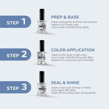 Load image into Gallery viewer, N3046 – Serene Sapphire Gel Polish – 15ml | Long-Lasting, High Gloss Blue Sapphire Nail Polish Gel