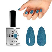 Load image into Gallery viewer, N3053 – Midnight Blue Gel Polish – 15ml | High Gloss Jewel-Toned Blue Glitter Nail Polish Gel