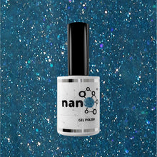 Load image into Gallery viewer, N3053 – Midnight Blue Gel Polish – 15ml | High Gloss Jewel-Toned Blue Glitter Nail Polish Gel
