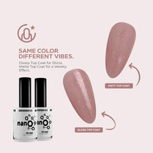 Load image into Gallery viewer, N3060 – Misty Rose Gel Polish – 15ml | Long-Lasting, Warm Nude Rose Pink Glitter Nail Polish Gel