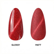 Load image into Gallery viewer, N 3102 – Ruby Fire Gel Polish – 15 ml | TPO & HEMA Free Long-Lasting, High-Glossy Magnetic Cat-Eye Red Gel Polish