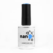 Load image into Gallery viewer, Azure Breeze Rubber Base Coat Gel – 15ml | Soak Off Builder Base Coat | Long Lasting Ocean Blue Rubber Base Coat