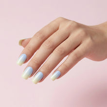 تحميل الصورة إلى عارض المعرض، Nano® Cloud Whisper Pressed on Nails - 24pcs with Glue | Instant Gel-Like Shine, Soft Blue-White Ombre Fake Nails Set