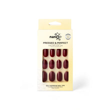 Load image into Gallery viewer, Nano® Crimson Crush Pressed on Nails - 24pcs Self-Adhesive | Deep Red Gloss Finish, Classic Red Fake Nails Set