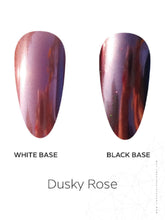 Load image into Gallery viewer, Dusky Rose Chrome Powder – 0.8g | Mirror Chrome Powder Nails | Metallic Rose Mauve Chrome Nail Powder