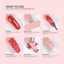 تحميل الصورة إلى عارض المعرض، Nano® Gel Nail Polish Remover Kit – 12ml | Rapid Gel Polish & Enhancement Remover