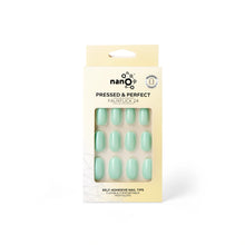 تحميل الصورة إلى عارض المعرض، Nano® Mint Breeze Pressed on Nails - 24pcs Self-Adhesive | Fresh Pastel Green Fake Nails Set