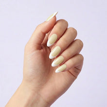 تحميل الصورة إلى عارض المعرض، Nano® Opal French Glow Pressed on Nails - 24pcs with Glue | Instant Gel-Like Shine, Pearl White Glossy Fake Nails Set