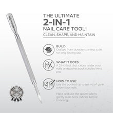 Load image into Gallery viewer, Nano Pro Cuti Sweep – 147mm | Dual-Ended Cuticle Pusher & Nail Cleaner