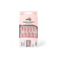 تحميل الصورة إلى عارض المعرض، Nano® Peachy Gleam CatEye Pressed on Nails - 24pcs with Glue | Instant Gel-Like Shine, Peachy Pink Fake Nails Set