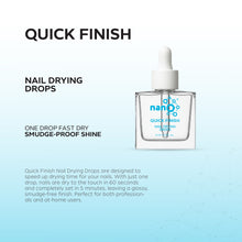 تحميل الصورة إلى عارض المعرض، Nano® Quick Finish Nail Drying Drops – 9ml | Fast-Dry, Smudge-Proof Shine