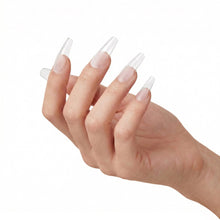 Load image into Gallery viewer, Pro Tip Glow Long Coffin Clear Nail Tips (504pcs)