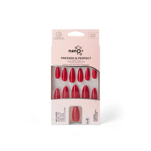 تحميل الصورة إلى عارض المعرض، Nano® Scarlet Queen Pressed on Nails - 24pcs with Glue | Instant Gel-Like Shine, Classic Red Glossy Fake Nails Set