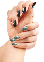 Load image into Gallery viewer, Slate Grey Glitter Foil Powder – 0.8g | Metallic Slate Nail Powder | Sparkling Foil Effect | Luxe Glitter Nail Powder