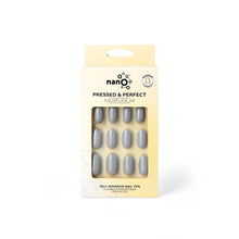 تحميل الصورة إلى عارض المعرض، Nano® Smoky Lilac Pressed on Nails - 24pcs Self-Adhesive | Muted Grey-Lilac Fake Nails Set