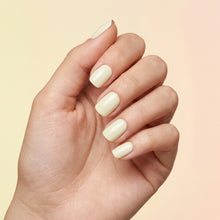 تحميل الصورة إلى عارض المعرض، Nano® Vanilla Glow Pressed on Nails - 24pcs with Glue | Creamy Gel-Like Shine, Soft Yellow Glossy Fake Nails Set