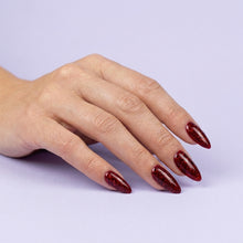 Load image into Gallery viewer, N 2504 – Scarlet Sparkle Gel Polish – 15ml | TPO &amp; HEMA Free Glitter Red Nail Polish Gel