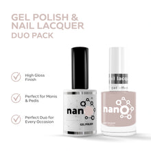 تحميل الصورة إلى عارض المعرض، P2508 – Rosy Water Duo Pack – TPO &amp; HEMA Free Gel Polish &amp; Nail Lacquer (15ml each) | Long-Lasting, High-Gloss Nail Polish Set