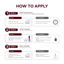 تحميل الصورة إلى عارض المعرض، P2517 – Merlot Duo Pack – TPO &amp; HEMA Free Gel Polish &amp; Nail Lacquer (15ml each) | Long-Lasting, High-Gloss Nail Polish Set